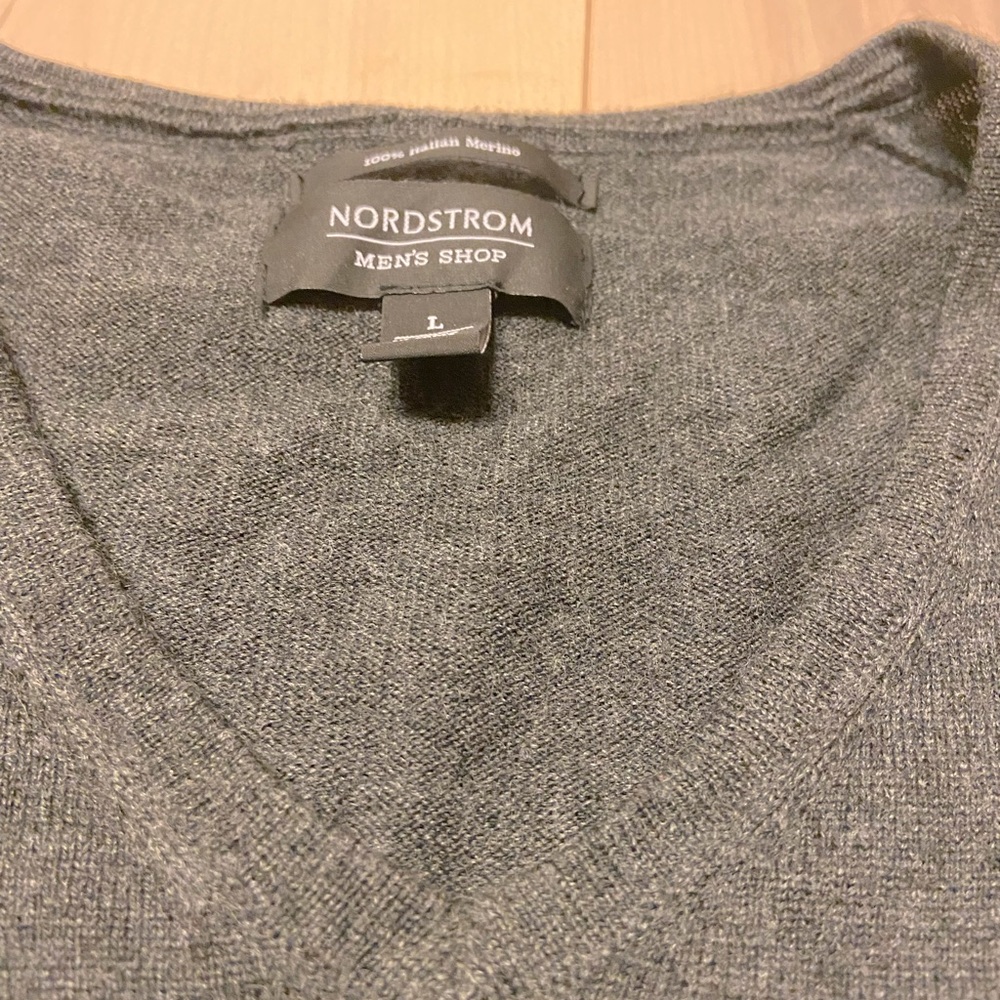 100% Merino Wool Grey Sweater